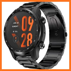 【新品】 Lamshaw バンド 対応 TicWatch Pro 3 Ultra, ステンレス メタル ベルト 交換バンド 対応 TicWatch Pro 3 Ultra GPS 2021 スマートウォッチ (Black)