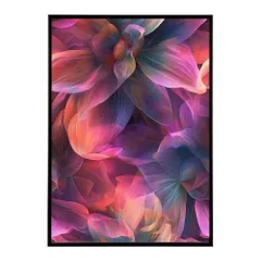 【A1サイズ（約59x84cm）】【lh-poster-11172】アーティスティックフラワー ポスター フレーム付き 花 絵画 アート 画家 名画 コンセプトアート 油絵 水彩画 絵具  インテリア雑貨 壁飾り 北欧風 アート 