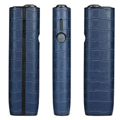 【数量限定】加熱式たばこ用ケース IQOS ILUMA ONE/イルマ i [Votabell] ワンに適合する（PUレザー製 360°全面保護 耐衝撃 ワニ柄 ブルー）