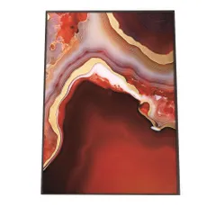 【A3サイズ（約30×42cm）】【lh-poster-1124】アゲートスライス メノウ マーブル 大理石 ポスター フレーム付き   パワーストーン ジュエリー 石 琥珀 カラフル