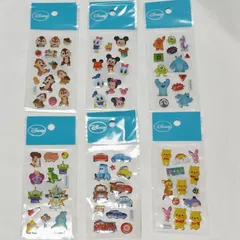 ディズニー ぷっくりミニシール　 6シートセット
