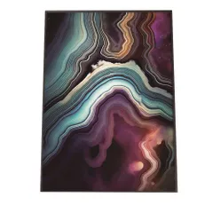 【A3サイズ（約30×42cm）】【lh-poster-1139】アゲートスライス メノウ マーブル 大理石 ポスター フレーム付き   パワーストーン ジュエリー 石 琥珀 カラフル