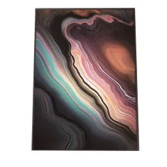 【B4サイズ（約25x36cm）】【lh-poster-1143】アゲートスライス メノウ マーブル 大理石 ポスター フレーム付き   パワーストーン ジュエリー 石 琥珀 カラフル