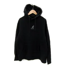 カンゴール KANGOL リワード REWARD パーカー スウェット プルオーバー ロゴ刺繍 L 黒 ブラック /SY41