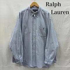 ラルフローレン BIG SHIRT 90s コットン ボタンダウン シャツ ポニー 刺繍 ビッグサイズ メンズ XXL ISItems【USED】【古着】【中古】50148611