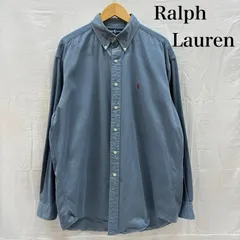 ラルフローレン BLAKE 90s コットン ボタンダウン シャツ ポニー 刺繍 メンズ L ISItems【USED】【古着】【中古】50148612