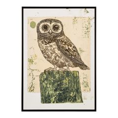 バリ ワヤンシーラ氏版画 AP サイン入りOwl House - メルカリ