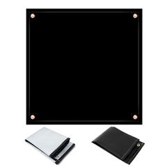 [ AVANT GARDE ] 焚き火シート チクチクしない シリコン 両面仕様 黒&シルバー シリコン加工&カラス繊維 究極のバランス 62*62cm 厚さ0.45mm ブラック 黒 耐火 防火 防炎 耐熱 シート キャンプ BBQ 瞬間耐熱1100℃ スパ