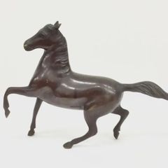 非売品 大井競馬場50周年記念 ハイセイコー号像完成記念 ミニ馬像 田畑