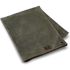 ZUKK 帆布 グランドシート キャンプ パラフィン 本革 141×95cm ソロ 16oz キャンバス 厚手 撥水 防水 高耐久 テント レジャーシート (オリーブブラウン, M)