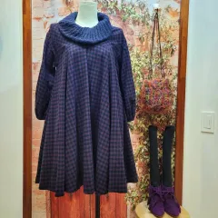 ジルスチュアート Aライン CHECK チュニック ONE PIECE