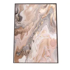 【A1サイズ（約59x84cm）】【lh-poster-1158】アゲートスライス メノウ マーブル 大理石 ポスター フレーム付き   パワーストーン ジュエリー 石 琥珀 カラフル