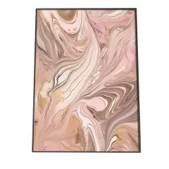 【B2サイズ（約51x73cm）】【lh-poster-1159】アゲートスライス メノウ マーブル 大理石 ポスター フレーム付き   パワーストーン ジュエリー 石 琥珀 カラフル