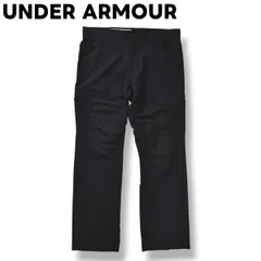 【定番】 アンダーアーマー UNDER ARMOUR ストレッチ ソフトシェル ナイロン パンツ ジップアップ 刺繍 ロゴ 82 ダークネイビー スポーツ カジュアル ウェア トレーニング タウンユース メンズ