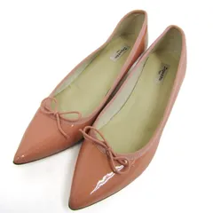 レペット パンプス 本革 レザー シューズ ブランド 靴 ポルトガル製 レディース 38サイズ ピンク repetto 【中古】
