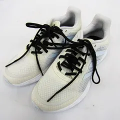 アディダス スニーカー ローカット FV8876 デュラモSL シューズ 靴 レディース 23.5サイズ クリーム×青 adidas 【中古】