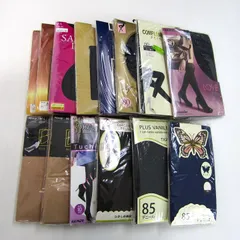 グンゼ/アツギ/福助他 タイツ 14点セット 未使用 M-L 80デニール まとめて 大量 レディース