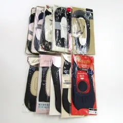 グンゼ他 フットカバー 11点セット 未使用 22-25cm 裏起毛など 靴下 ソックス まとめて 大量 レディース