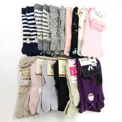 トップバリュ他 靴下 16点セット 未使用 つま先5本指 足袋ソックスなど 22-25cmまとめて 大量 レディース