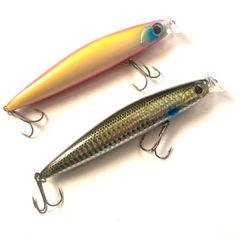 110ｍｍ シーバス ミノー 重心移動 フローティング 2個セット まとめて シャッド ヒラメ マゴチ シーバスルアー まとめ売り