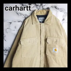 【希少】カーハートWIP コーデュロイ ジャケット M(L相当) キャメル 茶色 カバーオール ブルゾン ワーク ストリート ロゴ刺繍 完売
