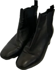 ZM1679 FABIO RUSCONIファビオルスコーニ　サイドゴアブーツショートブーツ　靴シューズ　ブラック　レディース　37サイズ