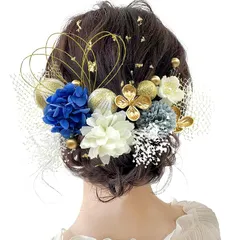 【新品】 【Baramoly】 髪飾り 成人式 金箔 振袖 前撮リ ドライフラワー 卒業式 ダリア アンティ一クベリ一 ピンポンマム 和玉 アンティ一クベリ一 かすみ草 水引 造花 入学式 豪華 着物 可愛い ヘアアクセサリー ヒナギク 和装小物 9色 0