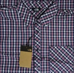 THE NORTH FACE シアサッカー 半袖 シャツ 2XL