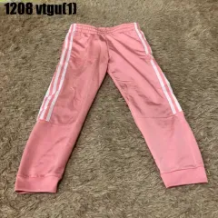 アディダス ピンク色 3本線 トレーナー ズボン キッズ