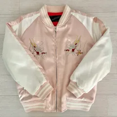 女の子 120 ライトピンク スカジャン スタジャン