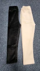 新品 タグ付き)ベロア裏地융 レギンス (11号)