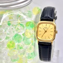 [신품 전지] SEIKO 세이코 스퀘어 골드 여성 시계 2C21-5430 6D0654 신품 벨트