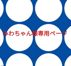 みわちゃん様専用ページです。