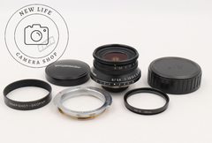 外観美品☆COSINA Voigtlander COLOR-SKOPAR 25mm F4 Lマウント フォクトレンダー カラースコパー フード付 ###15171