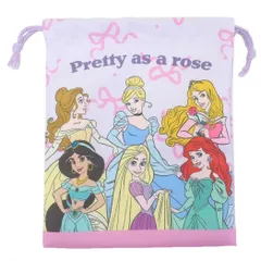 ディズニープリンセス コップ巾着 巾着S 巾着袋 ラプンツェル アリエル ジャスミン オーロラ姫 シンデレラ ベル