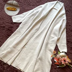 MUSE de Deuxieme Classe スムースニットガウンコート　アイボリーのサムネイル