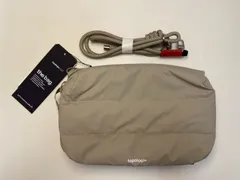 Topologie large ボトルサコシュ　ラージ　ベージュ topologie/トポロジーBottle Sacoche Large Puffer /ボトルサコッシュ