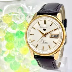 【稼働】Seiko Sportsmatic セイコー スポーツマチック 機械式 自動巻き メンズ 腕時計 ゴールド デイデイト イルカ 新品ベルト 427970