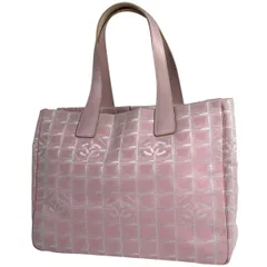 シャネル CHANEL ニュートラベルライン トート MM ココマーク ショルダーバッグ トートバッグ ナイロンジャガード ピンク A15991 レディース 【中古】