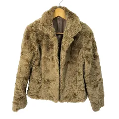 ユーズドフルギ USED古着 arverco フェイクファー ジャケット レディース JPN：M 