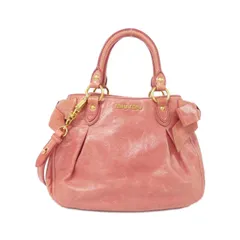 miu miu ヴィッテロラックス 上品アイボリー 大人可愛い レザーバック miumiu VITELLO LUX 2way ハンドバッグ ショルダーバッグ