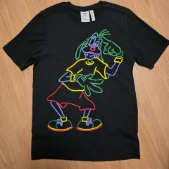 アディダス オリジナル Disney コラボ ネオン グラフィック グーフィー 半袖