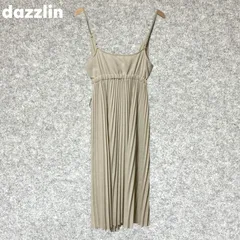 dazzlin アイボリー プリーツ キャミワンピース Sサイズ