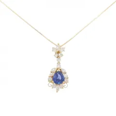 K18YG サファイヤ ネックレス 1.07CT