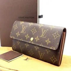 【時を重ねて輝く名品】　LOUIS VUITTON ルイヴィトン　長財布 モノグラム ポシェットポルトモネクレディ 旧サラ 完品 M61723　ブラウン