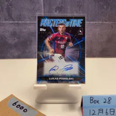 2025 Topps Lukas Podolski 033/150 直筆サインカード Vissel Kobe ジャージ  Masters of Time Insert Blue カード