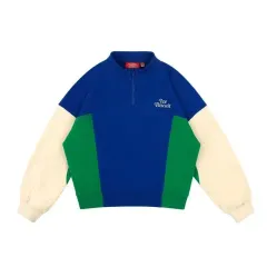 アイスビスケットカラーブロックアノラック スウェットシャツ_IB21TM611