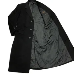 Peter England【美品】カシミヤ100% マキシ丈  XLサイズ相当　ピーターイングランドチェスターコート カシミヤ100% ロングコート XL 黒