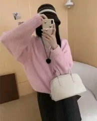 新品/*迅速発送* アルパカ Vネック ルーズフィット ニット セーター