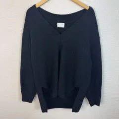 UNITED ARROWS ユナイテッドアローズ ニット セーター 無地 ブラック レディース 古着 シンプル モード